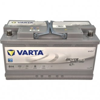 Акумулятор 6 CT-95-R Silver Dynamic AGM VARTA 595901085 (фото 1)