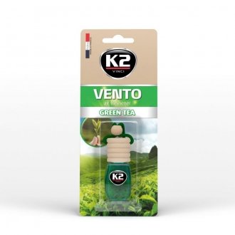 Ароматизатор для машини з ароматом свіжості Vento зеленый чай 8 мл K2 V452 (фото 1)