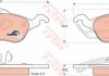 Комплект тормозных колодок, дисковый тормоз TRW GDB1358 (фото 1)