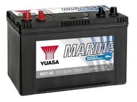 12V 90Ah Marine Battery (1) YUASA M27-90