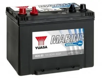 12V 80Ah Marine Battery (1) YUASA M26-80