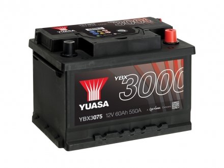 Акумулятор 6 CT-60-R YUASA YBX3075 (фото 1)