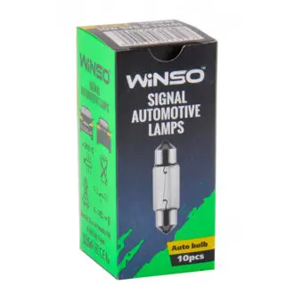 Лампи міні 12V C10W 10W SV8.5 T11x41 10шт.уп. WINSO 713220