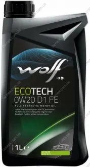 Масло моторное Ecotech D1 FE 0W-20 (1 л) WOLF 8331640 (фото 1)