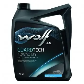 Моторное масло Guardtech B4 10W-40 полусинтетическое 4 л WOLF 8303814