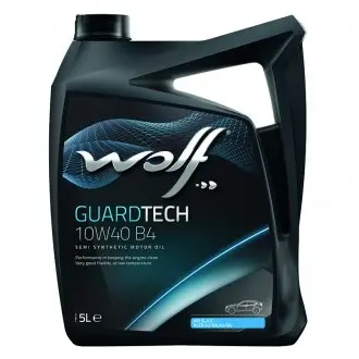 Моторное масло Guardtech B4 10W-40 полусинтетическое 5 л WOLF 8304019