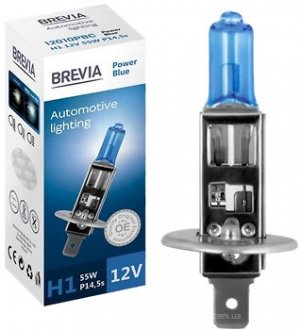 Автолампа Brevia 55 W 12 V темно-блакитна BREVIA HALOGEN 12010PBC