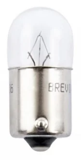 Автолампа Brevia R5W BA15s 5 W прозора BREVIA HALOGEN 24305C