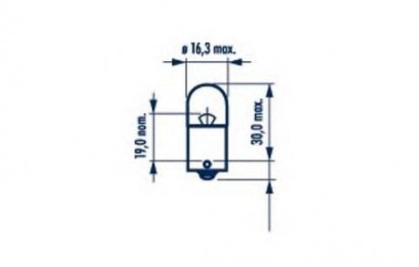 Лампа розжарювання R5w 12v 5w Ba15s NARVA 17171B2