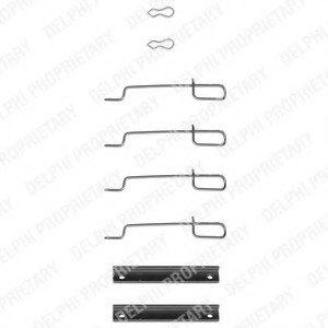 К-кт. установки торм. кол. PEUGEOT 106,205,309,405,505 DELPHI LX0044 (фото 1)