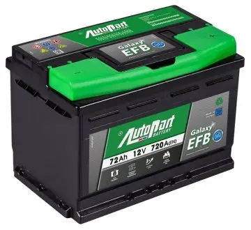 Акумулятор AutoParts 6 CT-72-R Galaxy EFB AUTOPART ARL072-EFB
