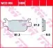 Тормозные колодки скутерные TRW / LUCAS TRW MCB806SRM (фото 2)