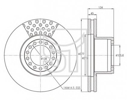Тормозной диск ST- TEMPLIN 03.110.1926.160