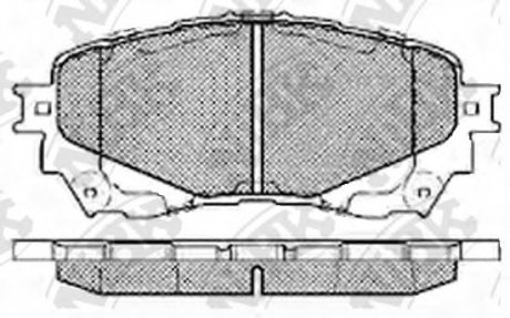 Гальмівні колодки дискові NIBK PN25002