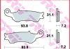 Гальмівні колодки TRW / LUCAS TRW MCB791SI (фото 3)