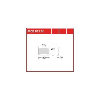 Гальмівні колодки TRW / LUCAS TRW MCB831SI