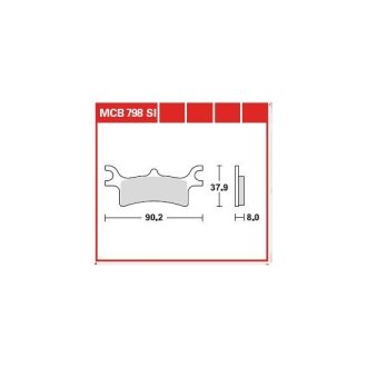 Гальмівні колодки TRW / LUCAS TRW MCB798SI (фото 1)