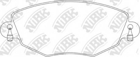 Колодки гальмівні дискові NIBK PN0159 (фото 1)