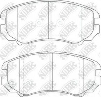 Колодки гальмівні дискові NIBK PN0377