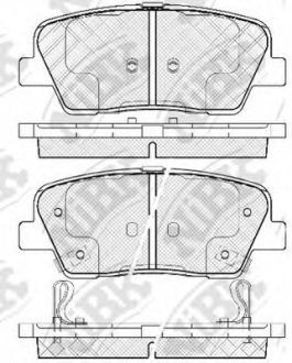 Тормозные колодки дисковые NIBK PN0415