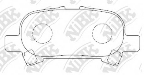 Тормозные колодки дисковые NIBK PN0427