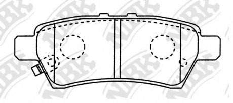 Тормозные колодки дисковые NIBK PN0430