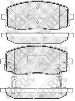 Тормозные колодки дисковые NIBK PN0438