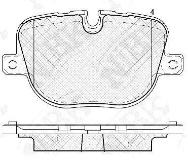 Тормозные колодки дисковые NIBK PN0566