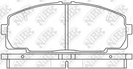 Тормозные колодки дисковые NIBK PN1237