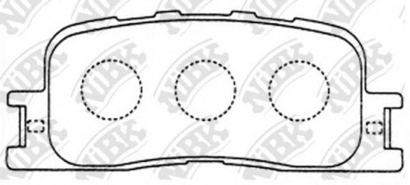 Тормозные колодки дисковые NIBK PN1458