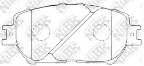 Колодки гальмівні дискові NIBK PN1479