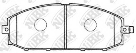 Тормозные колодки дисковые NIBK PN2413
