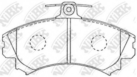 Гальмівні колодки дискові NIBK PN3090