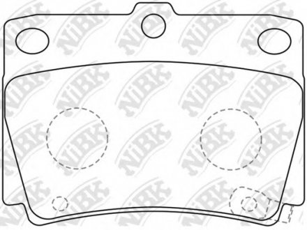 Колодки гальмівні дискові NIBK PN3391 (фото 1)