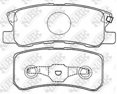 Тормозные колодки дисковые NIBK PN3450