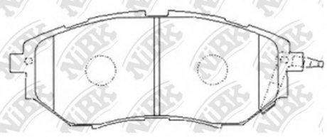 Тормозные колодки дисковые NIBK PN7499 (фото 1)