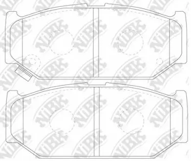 Тормозные колодки дисковые NIBK PN9529