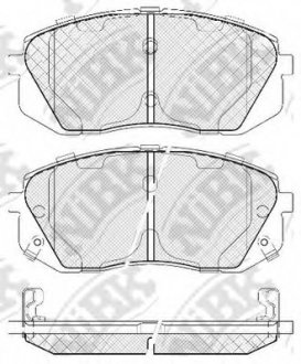 Тормозные колодки дисковые NIBK PN0052