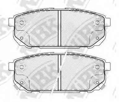 Колодки гальмівні дискові NIBK PN0798