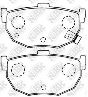 Гальмівні колодки дискові NIBK PN2130