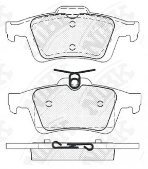 Тормозные колодки дисковые NIBK PN2702