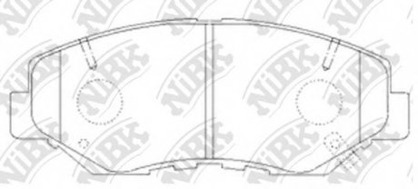 Тормозные колодки дисковые NIBK PN8485