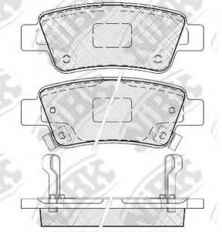 Тормозные колодки дисковые NIBK PN8809