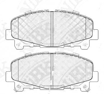 Тормозные колодки дисковые NIBK PN8865