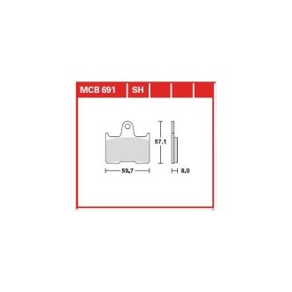Гальмівні колодки TRW / LUCAS TRW MCB691