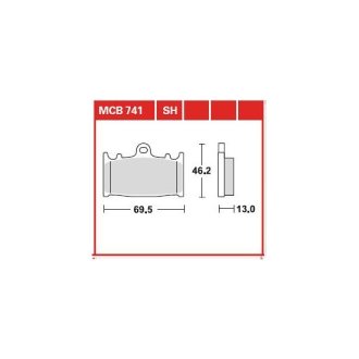 Гальмівні колодки TRW / LUCAS TRW MCB741