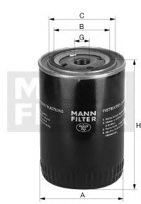 Фильтр масляный MANN (Манн) MW 810 (фото 1)
