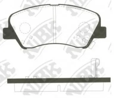 Тормозные колодки дисковые NIBK PN0537