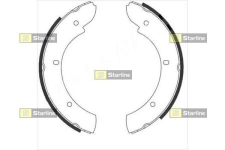 Тормозные колодки барабанные, к-кт. STARLINE BC 08810