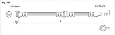 Тормозной шланг STARLINE HA ST.1087 (фото 1)